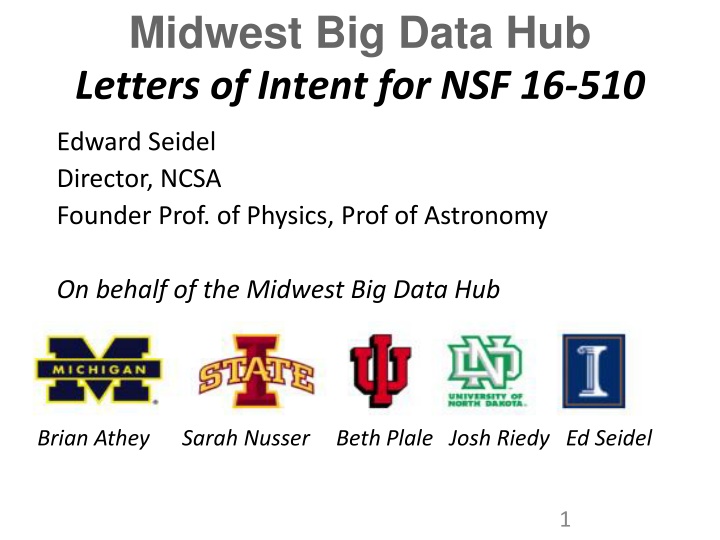midwest big data hub letters of intent