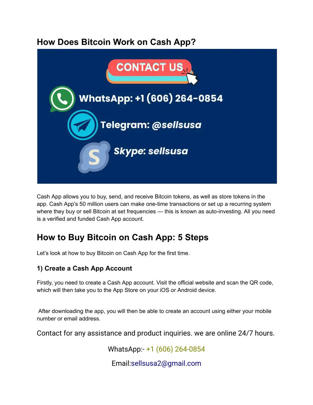 how does bitcoin work on cash app