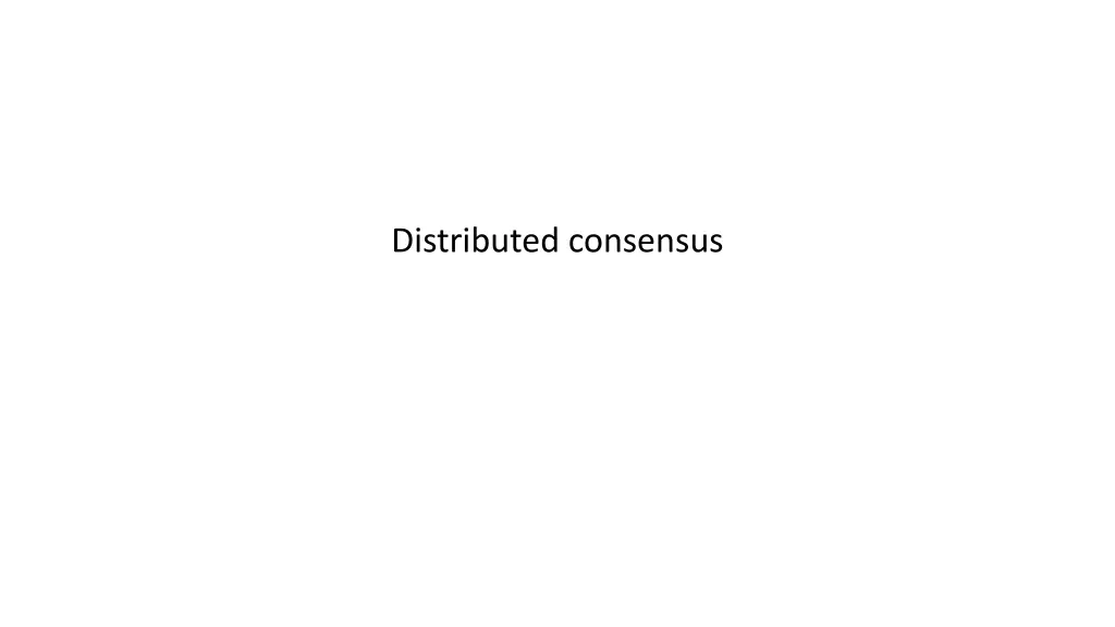 distributed consensus
