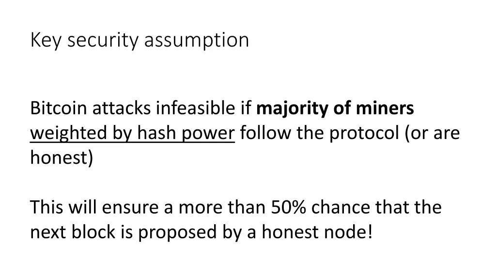 key security assumption