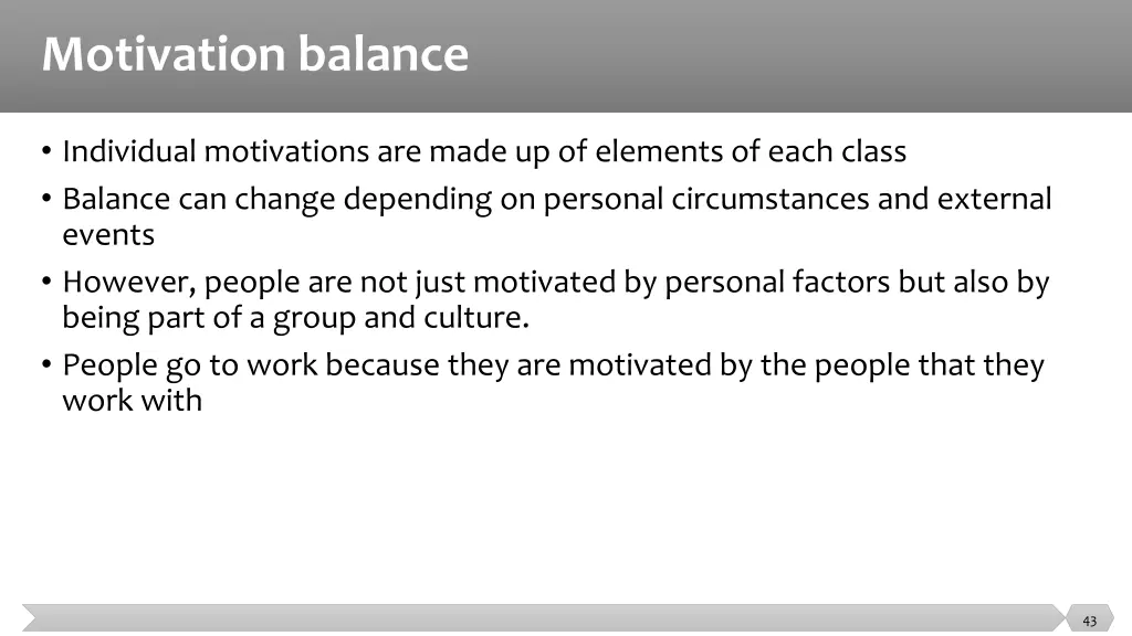 motivation balance