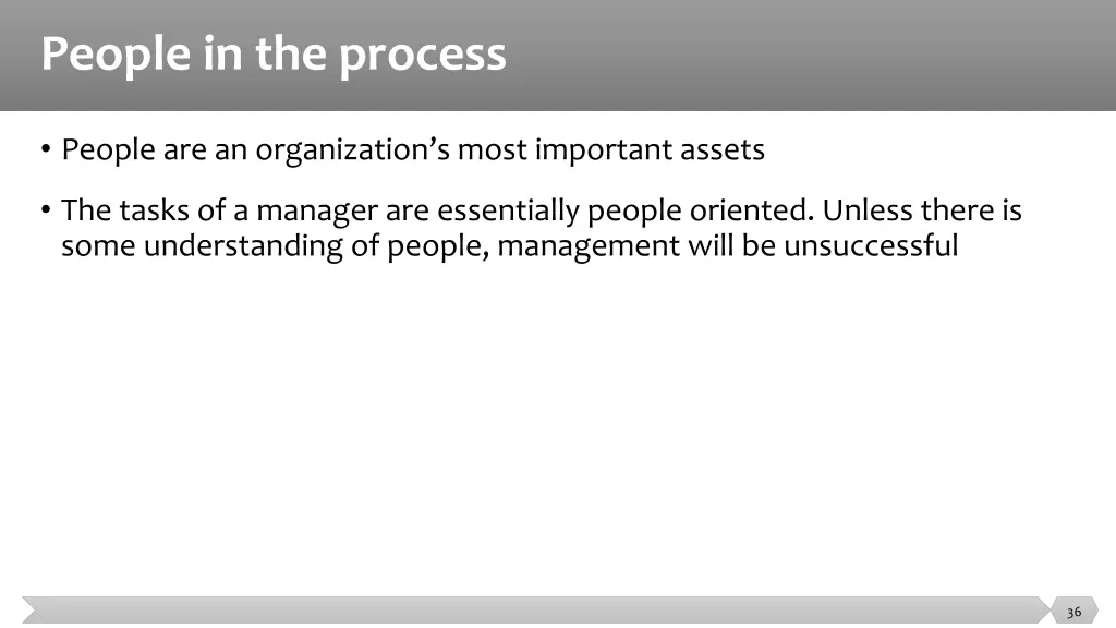 people in the process