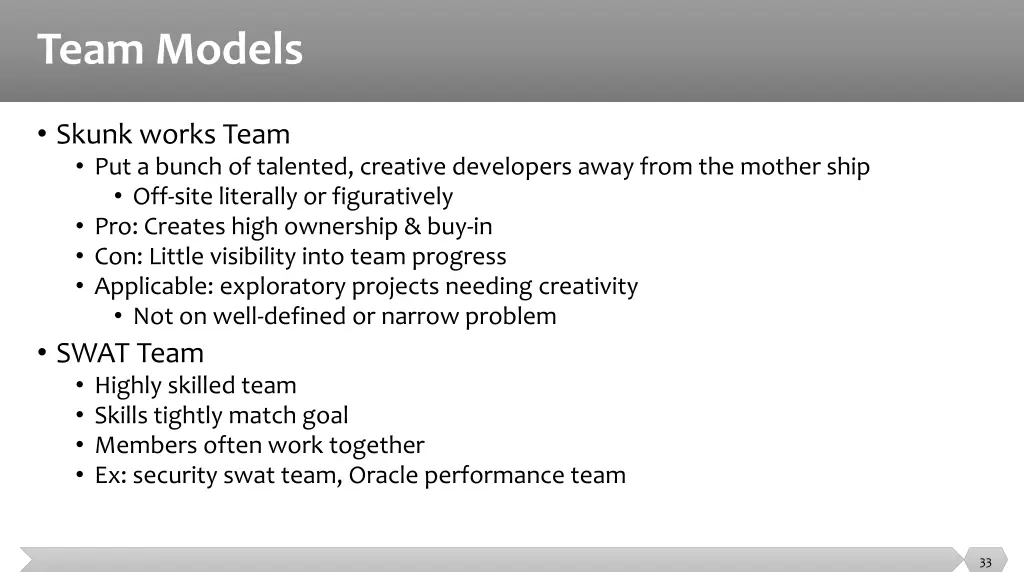 team models 4