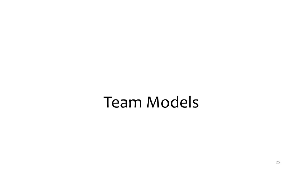 team models