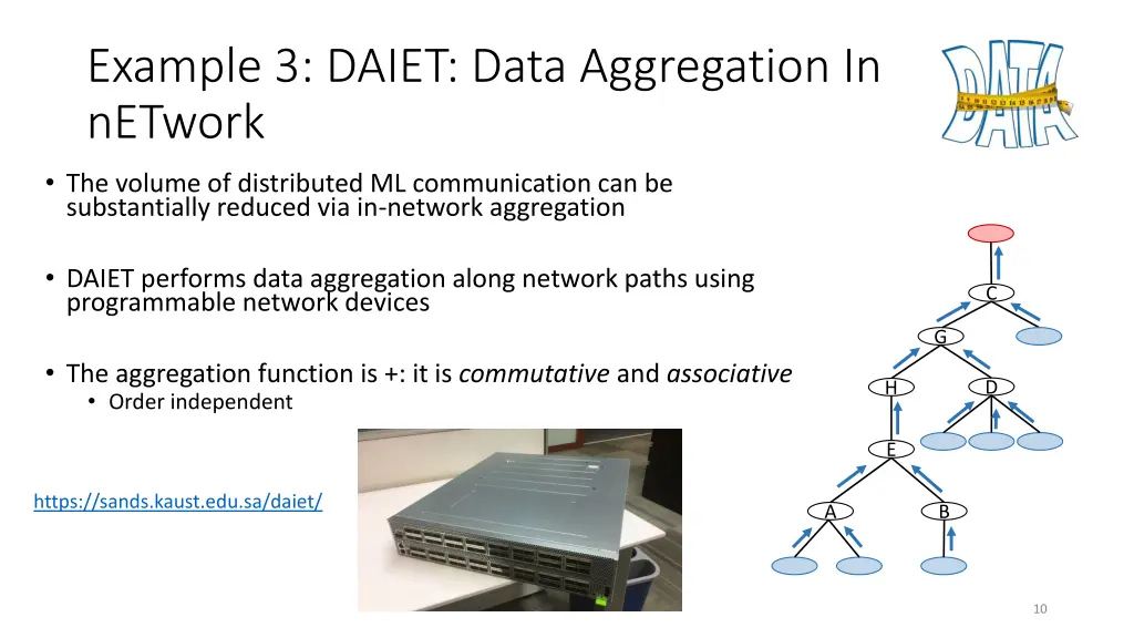 example 3 daiet data aggregation in network