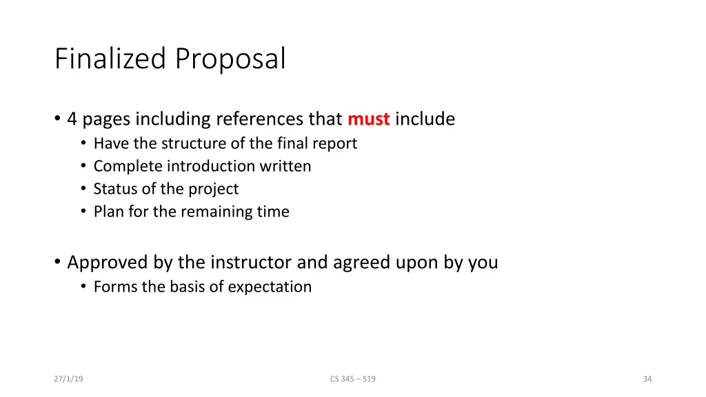 finalized proposal