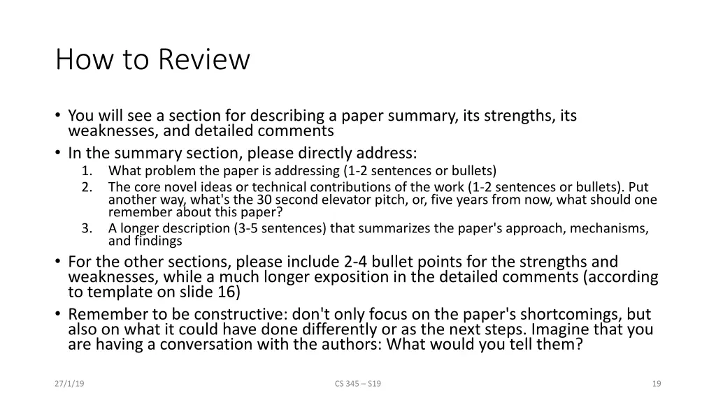 how to review