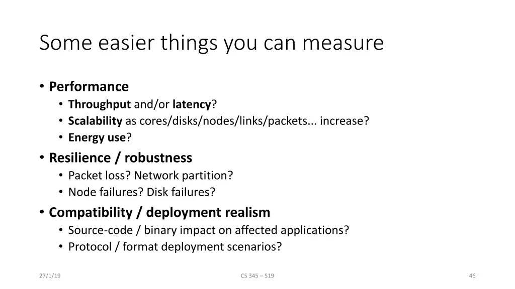 some easier things you can measure
