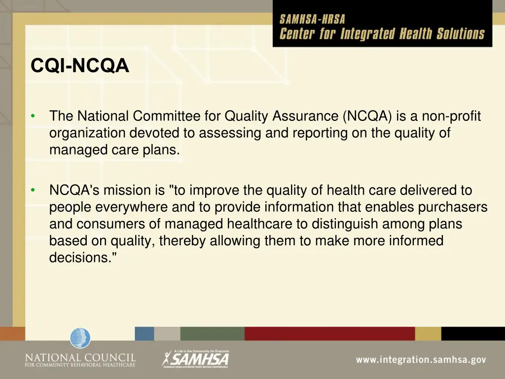 cqi ncqa
