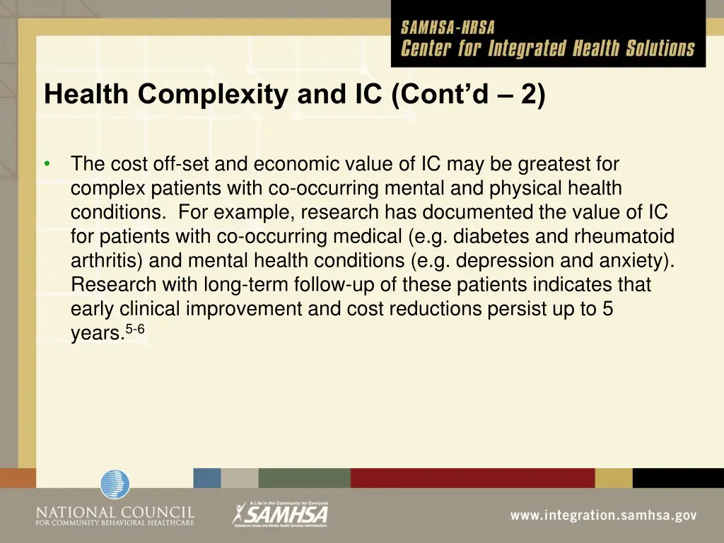 health complexity and ic cont d 2