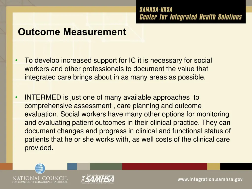 outcome measurement