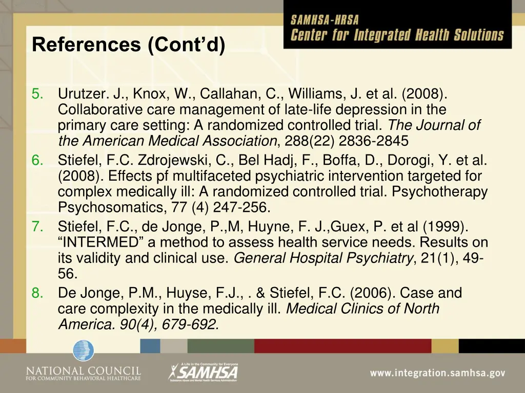 references cont d