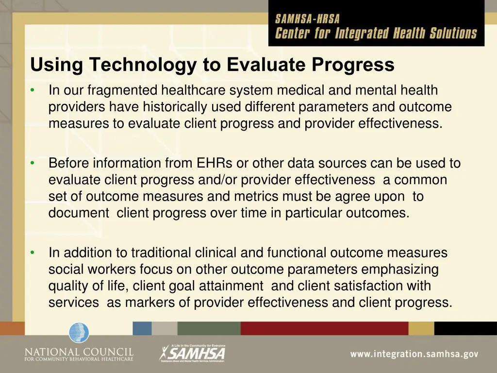 using technology to evaluate progress