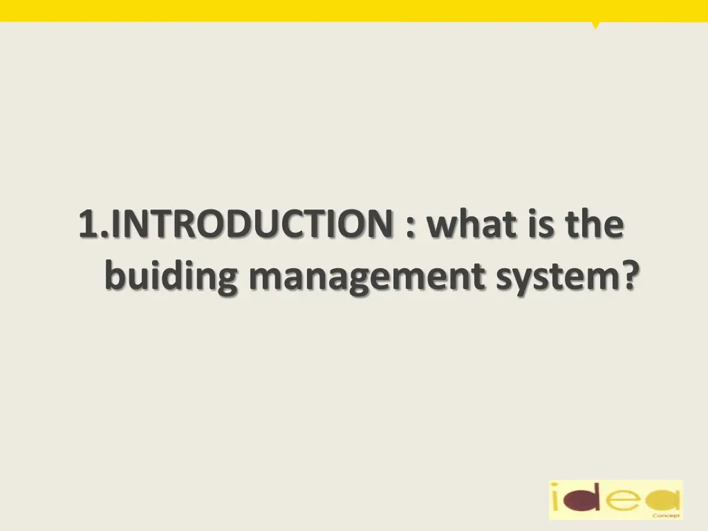 1 introduction what is the buiding management