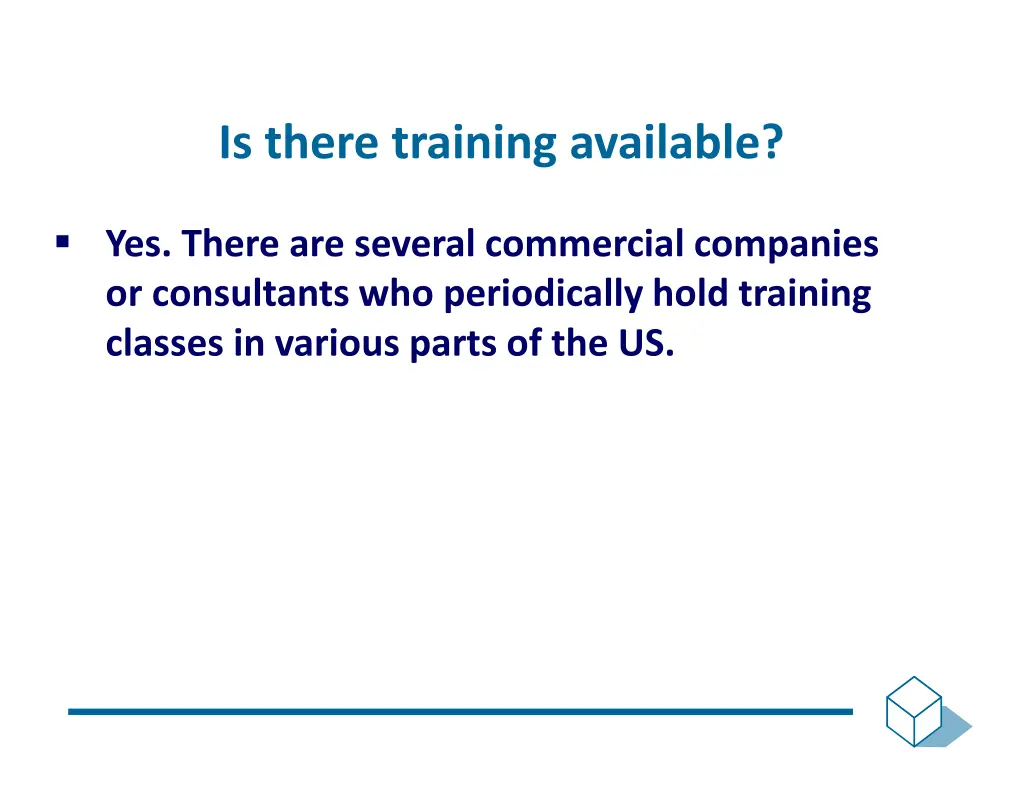 is there training available