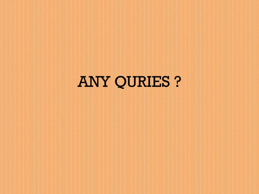 any quries