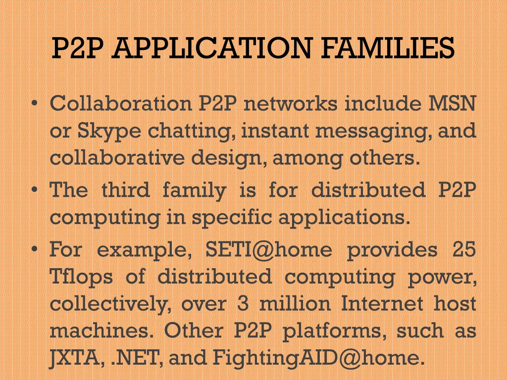 p2p application families 2