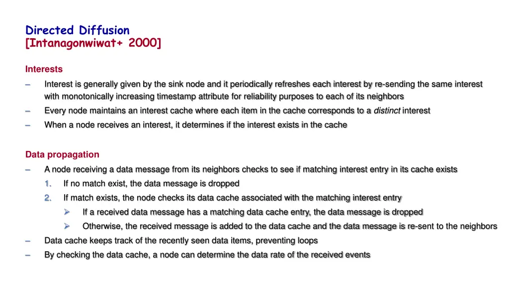 directed diffusion intanagonwiwat 2000 1