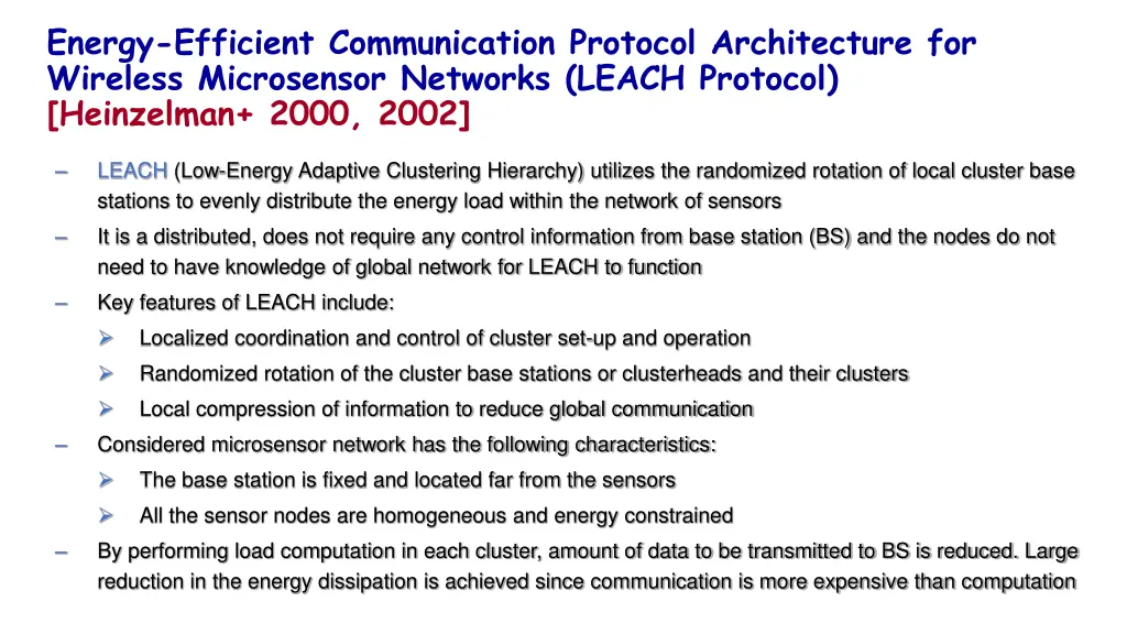 energy efficient communication protocol