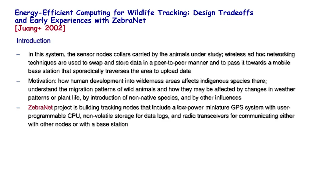 energy efficient computing for wildlife tracking