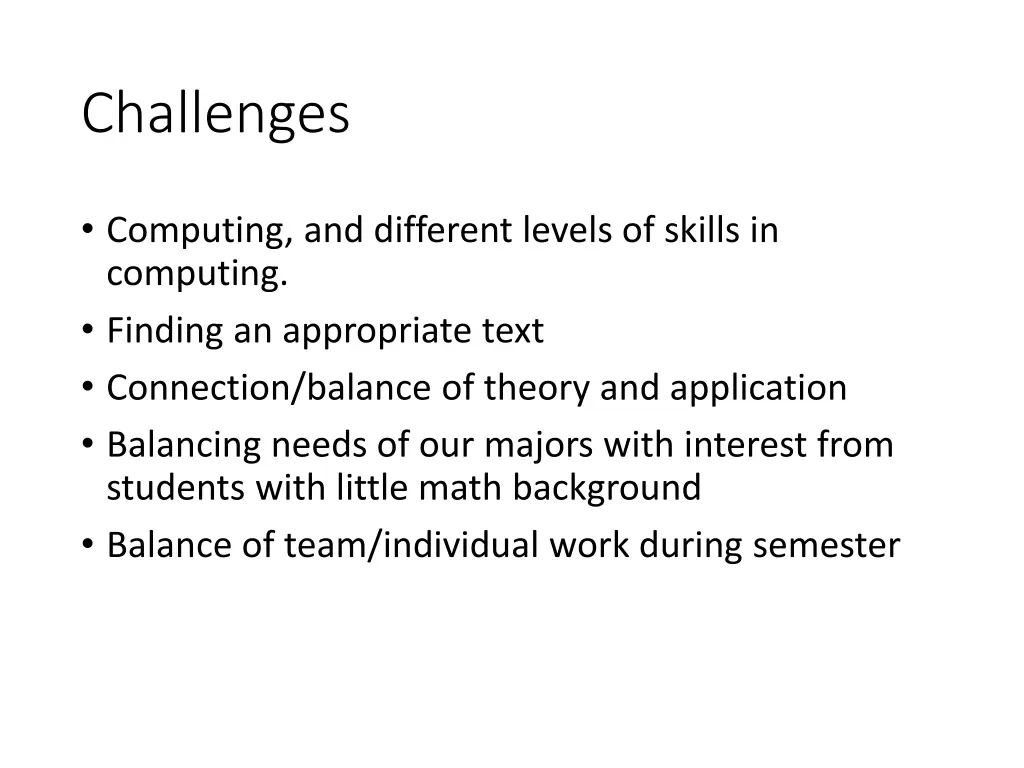 challenges