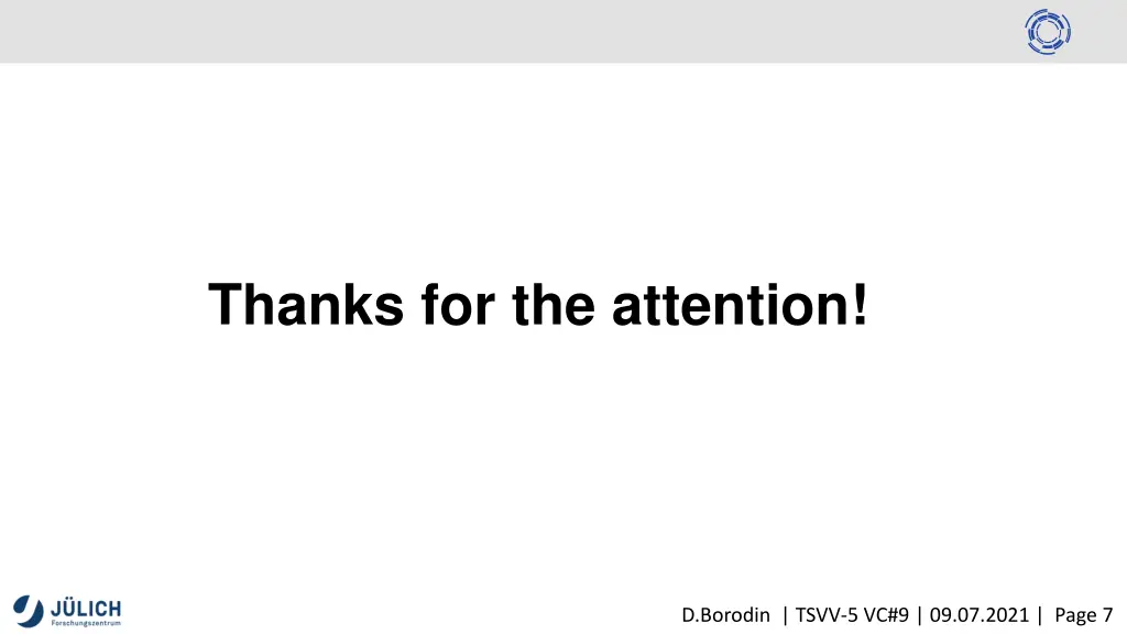 thanks for the attention