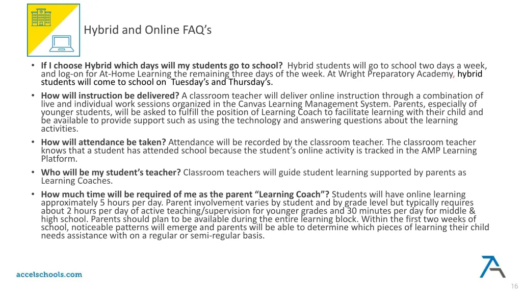 hybrid and online faq s