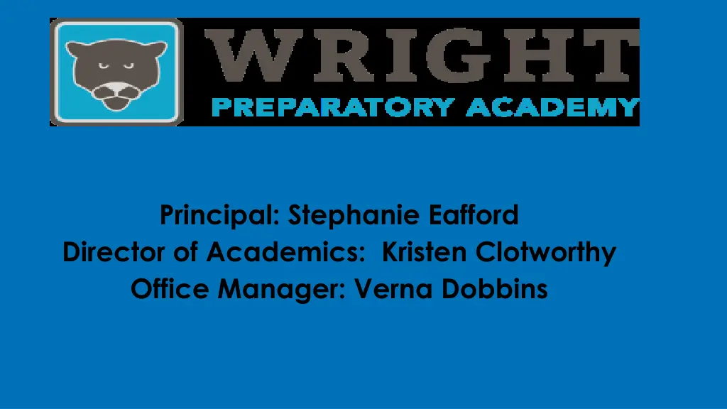 principal stephanie eafford director of academics