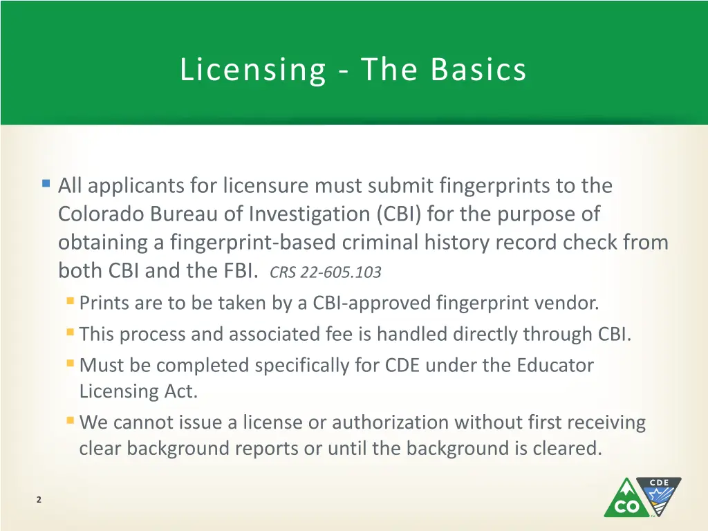 licensing the basics