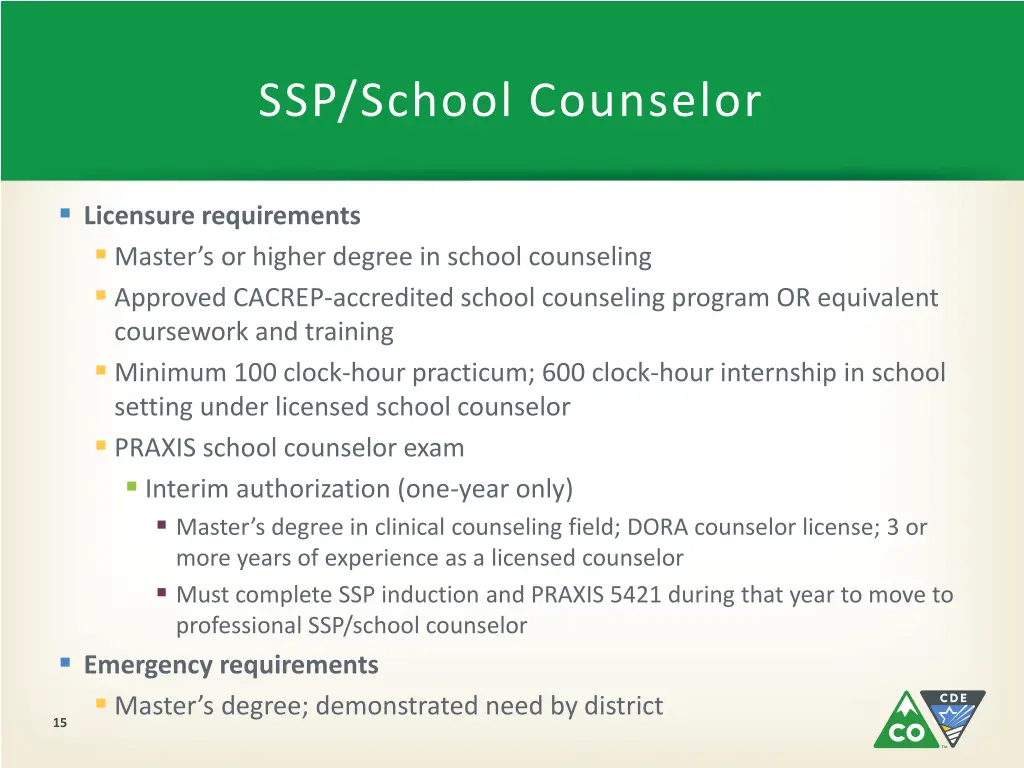 ssp school counselor