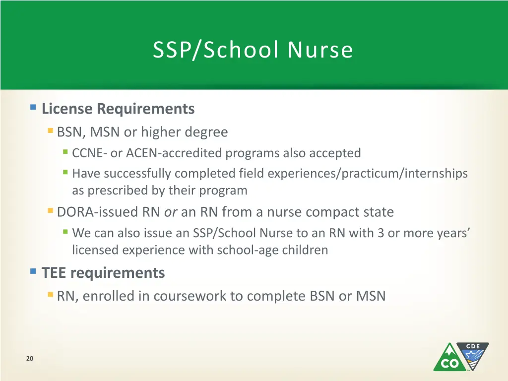 ssp school nurse