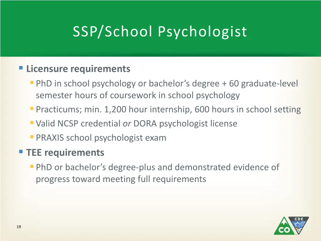 ssp school psychologist