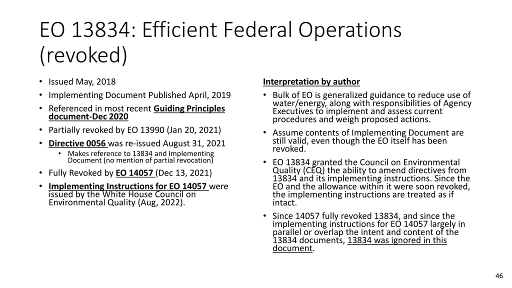 eo 13834 efficient federal operations revoked 1