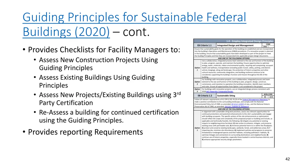 guiding principles for sustainable federal 1