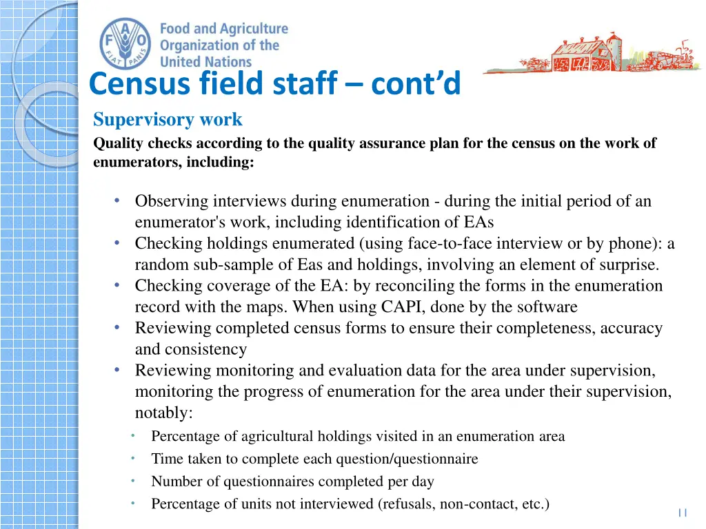 census field staff cont d supervisory work