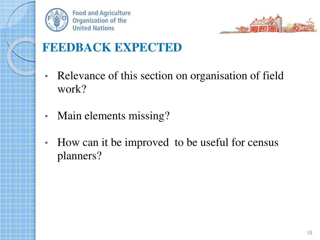 feedback expected