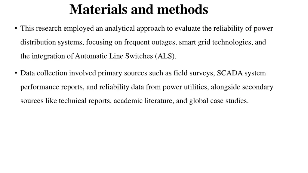 materials and methods