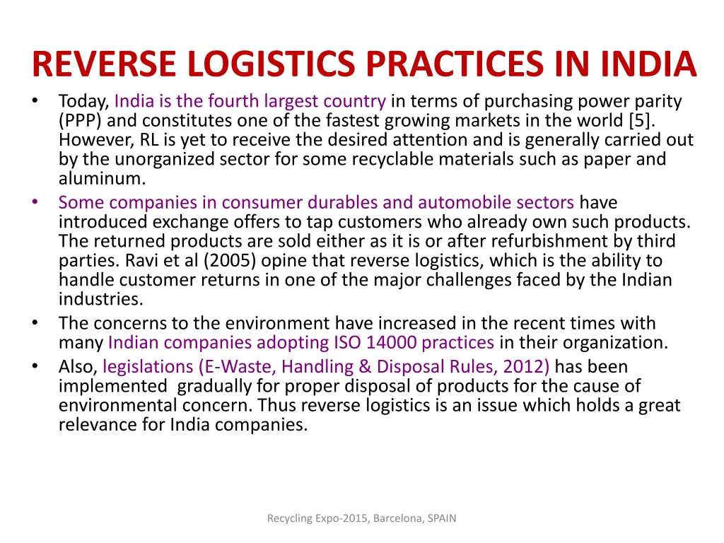 reverse logistics practices in india today india