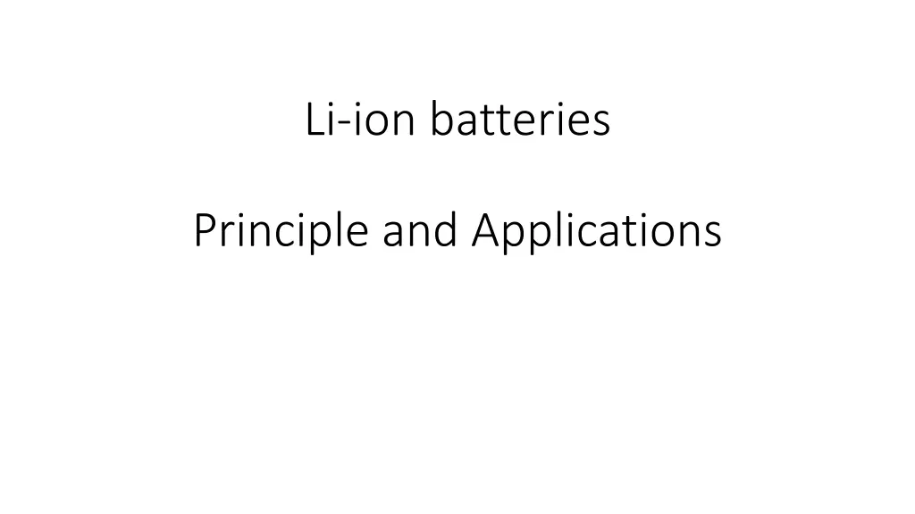 li ion batteries