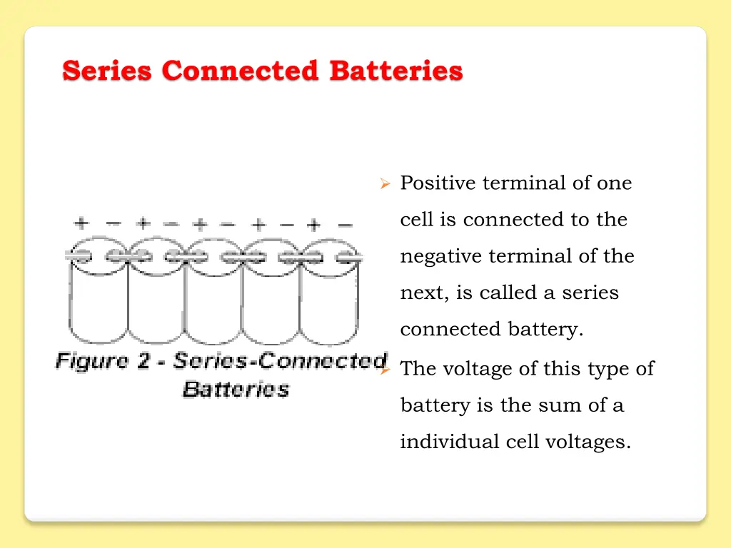 series connected batteries