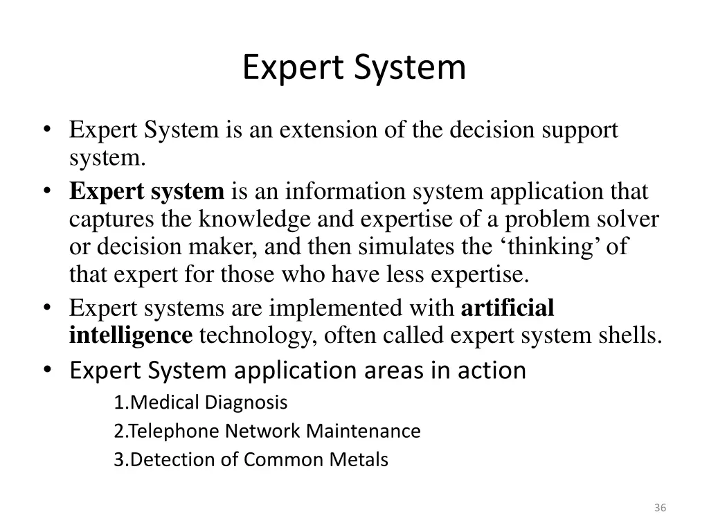 expert system