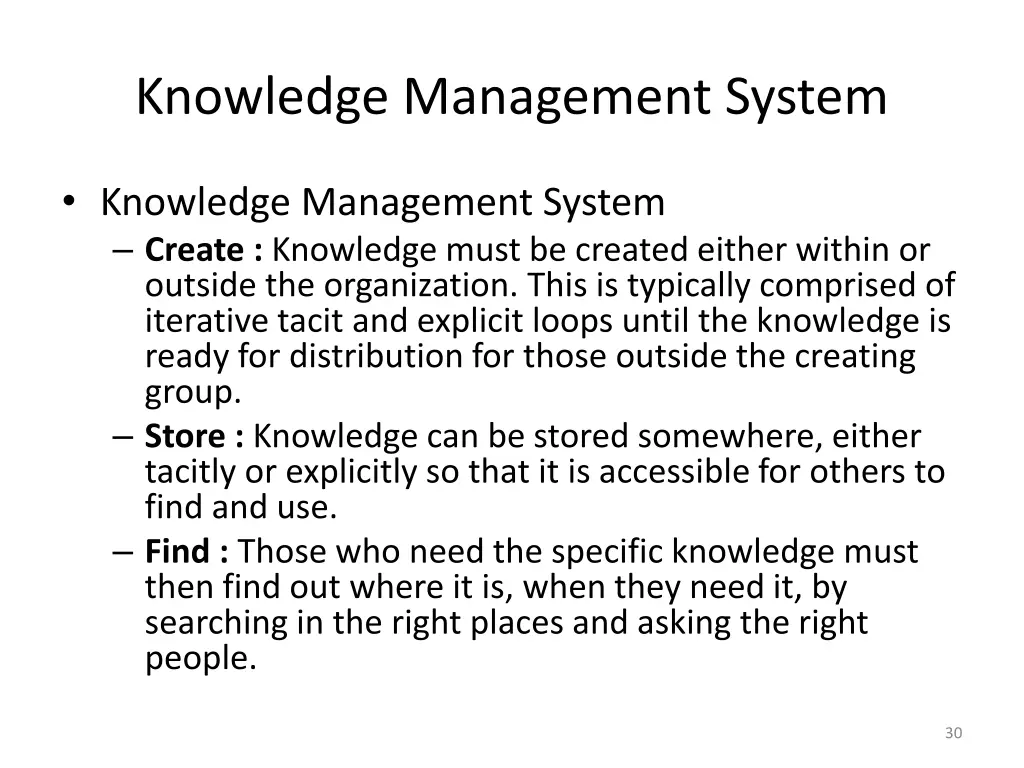 knowledge management system 1