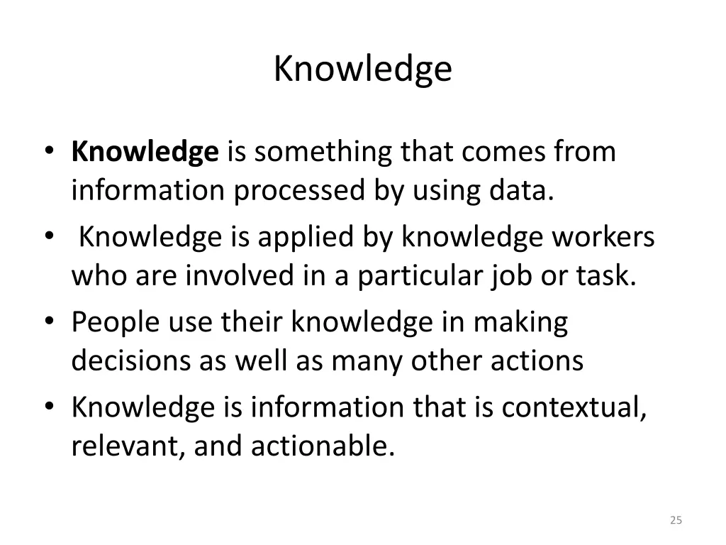 knowledge