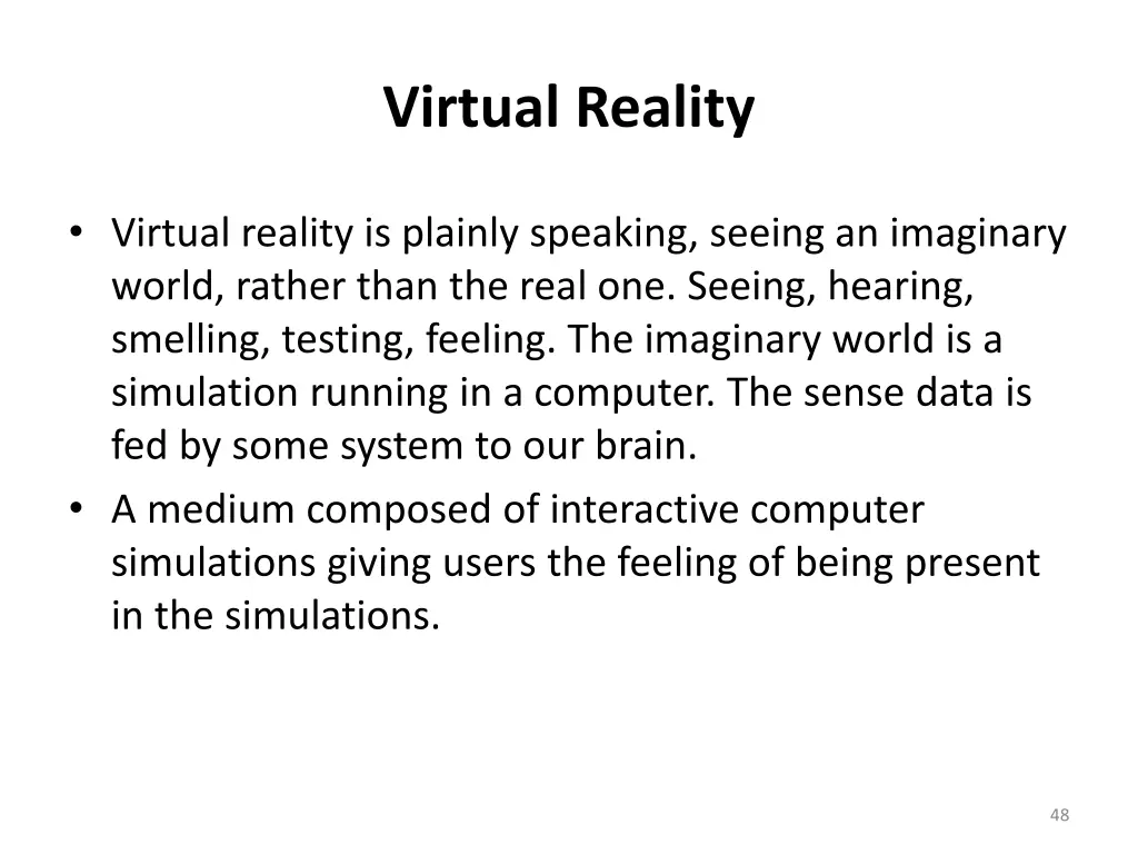 virtual reality