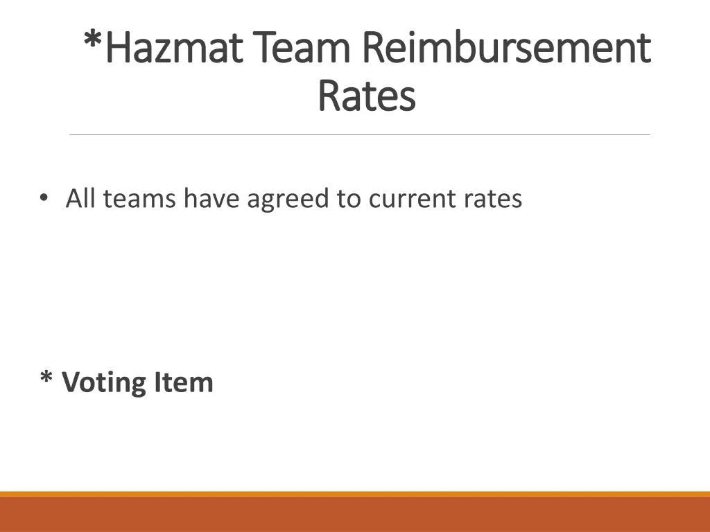hazmat team reimbursement hazmat team