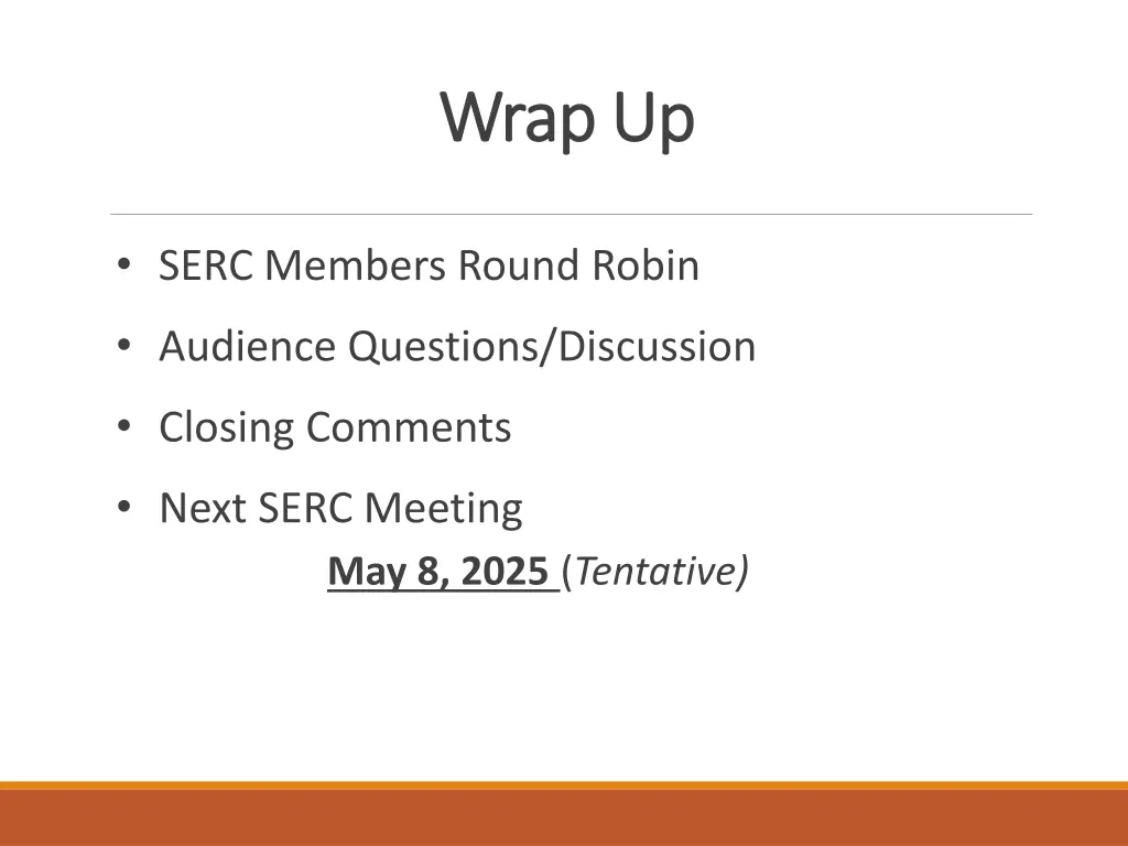 wrap up wrap up