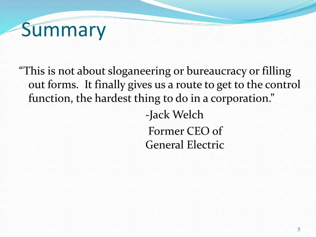 summary