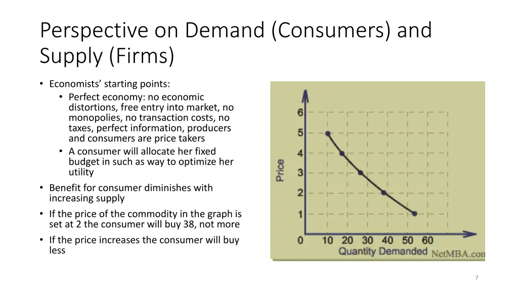 perspective on demand consumers and supply firms