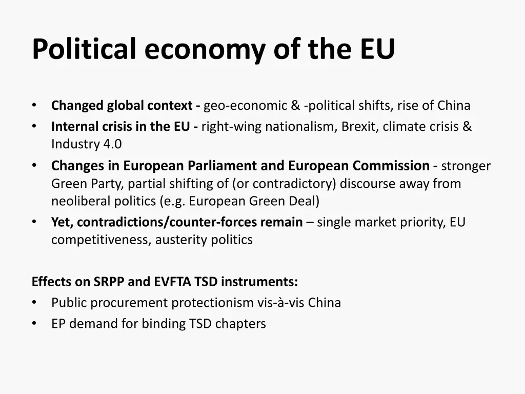 political economy of the eu
