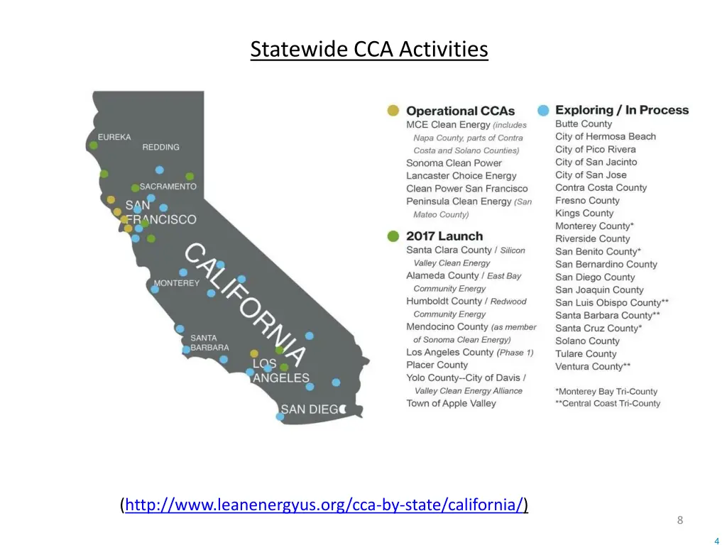 statewide cca activities